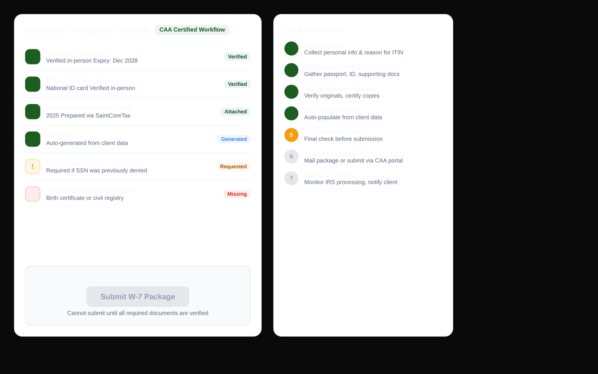 Guided workflow