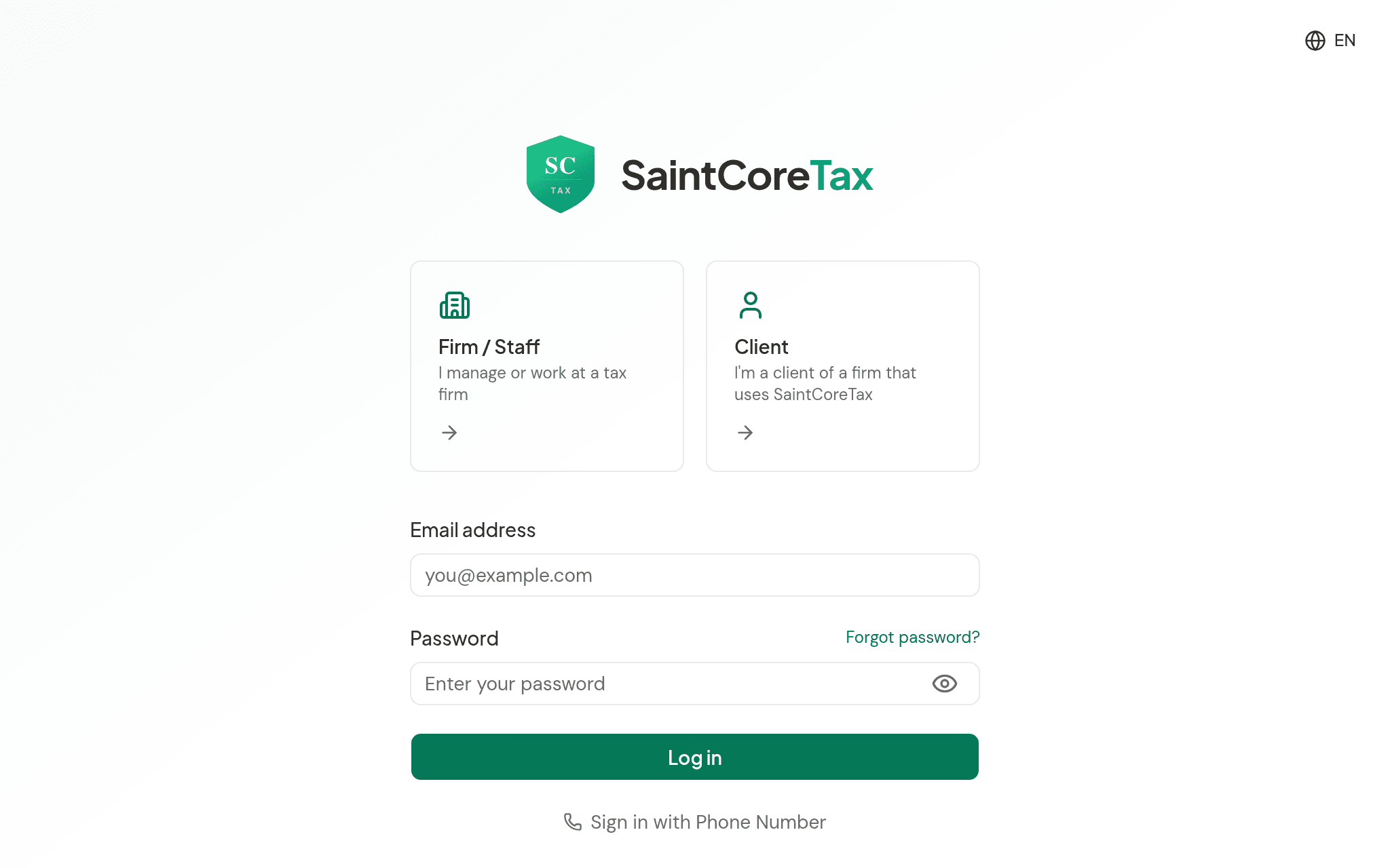 White-label comparison of the default platform next to a firm's own branded app